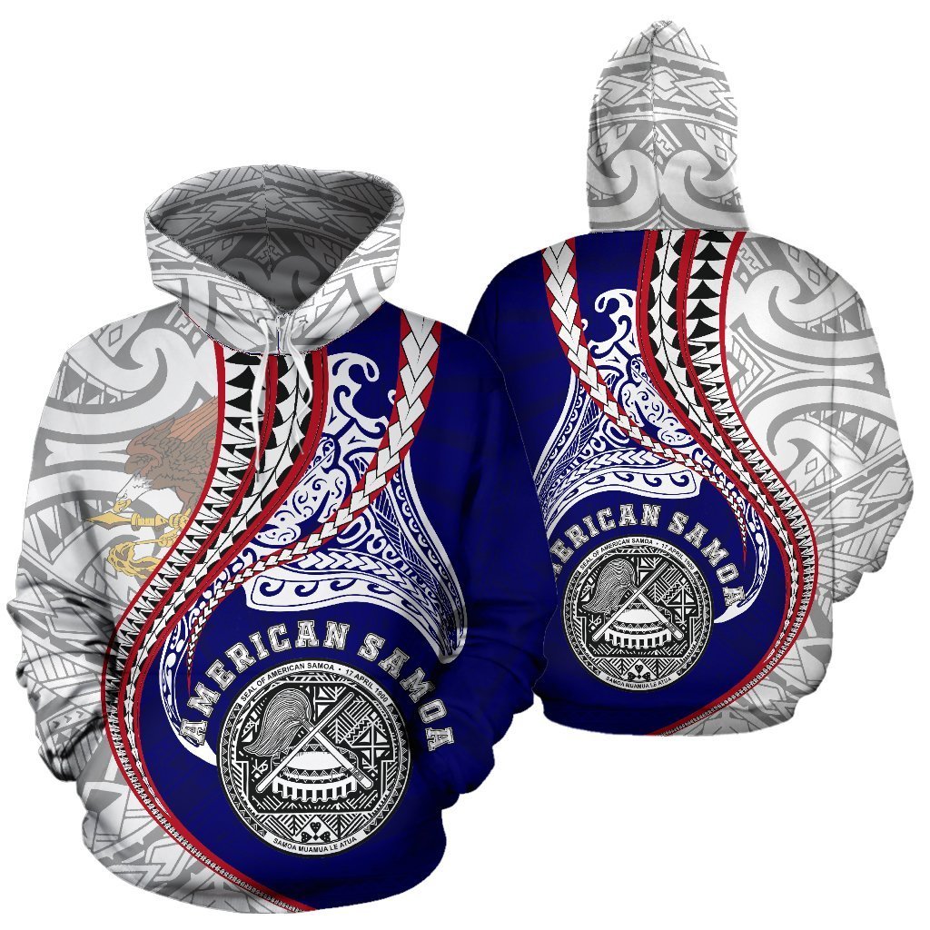 American Samoa Hoodie Kanaloa Tatau Gen As - Vibe Hoodie Shop