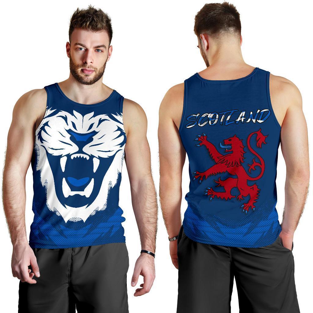 Scotland Flag Men's Tank Top Lion King - Vibe Hoodie Shop