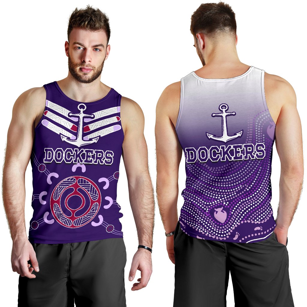 Dockers Men Tank Top Indigenous Fremantle - Vibe Hoodie Shop