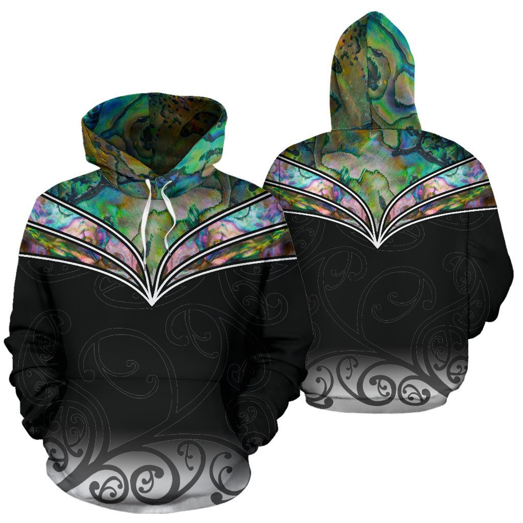 New Zealand Maori Paua Shell Hoodie - Vibe Hoodie Shop