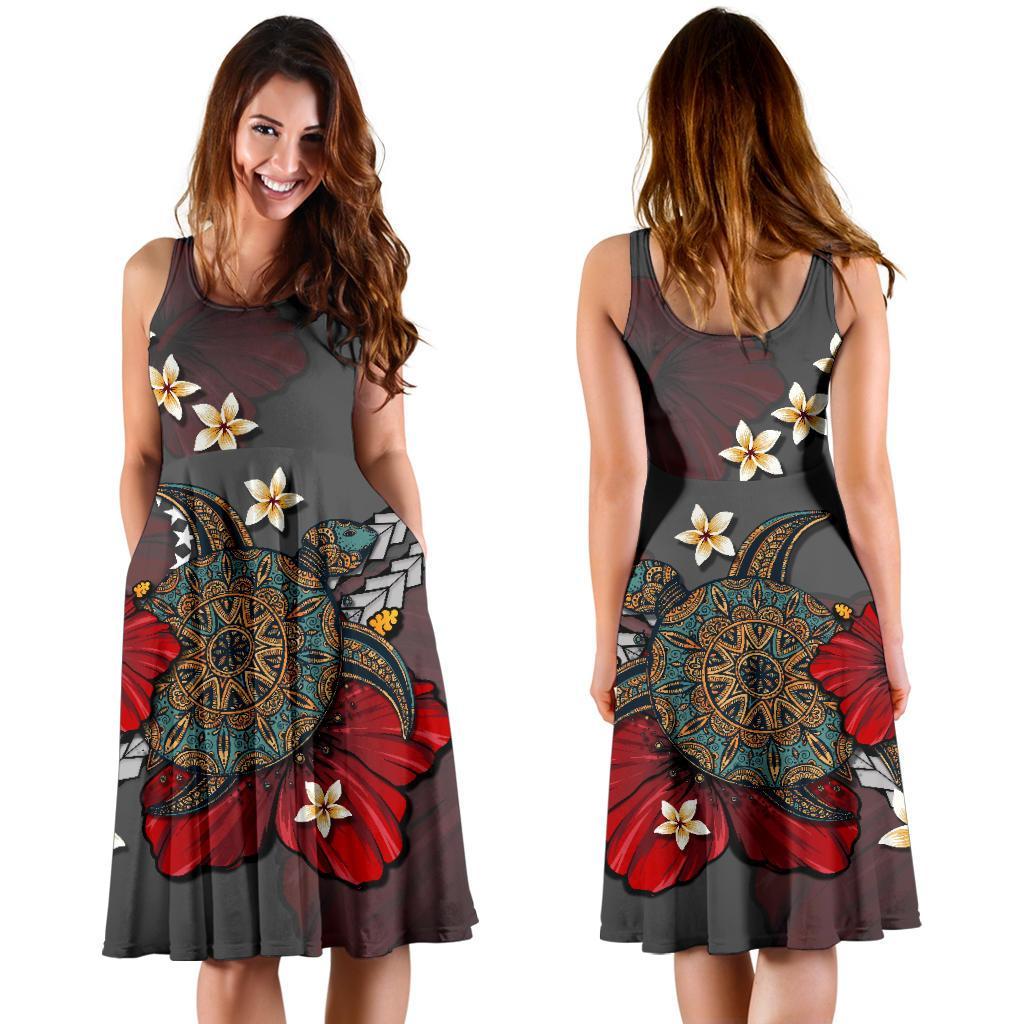 cook-islands-dress-gray-turtle-tribal