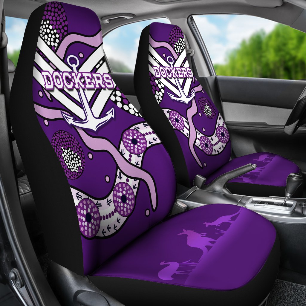 Dockers Car Seat Covers Indigenous Fremantle - Freo - Vibe Hoodie Shop