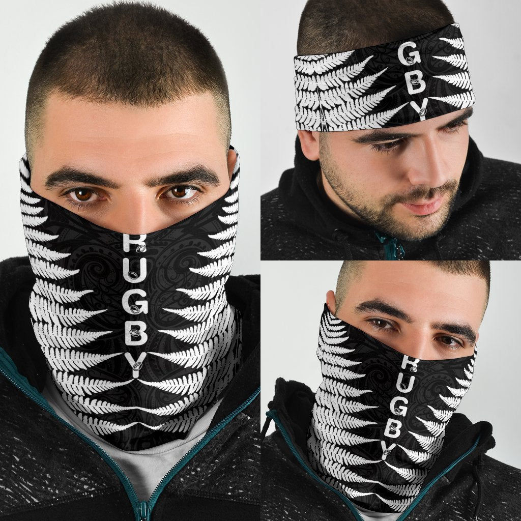 New Zealand Bandana Aotearoa Rugby Silver Fern - Vibe Hoodie Shop