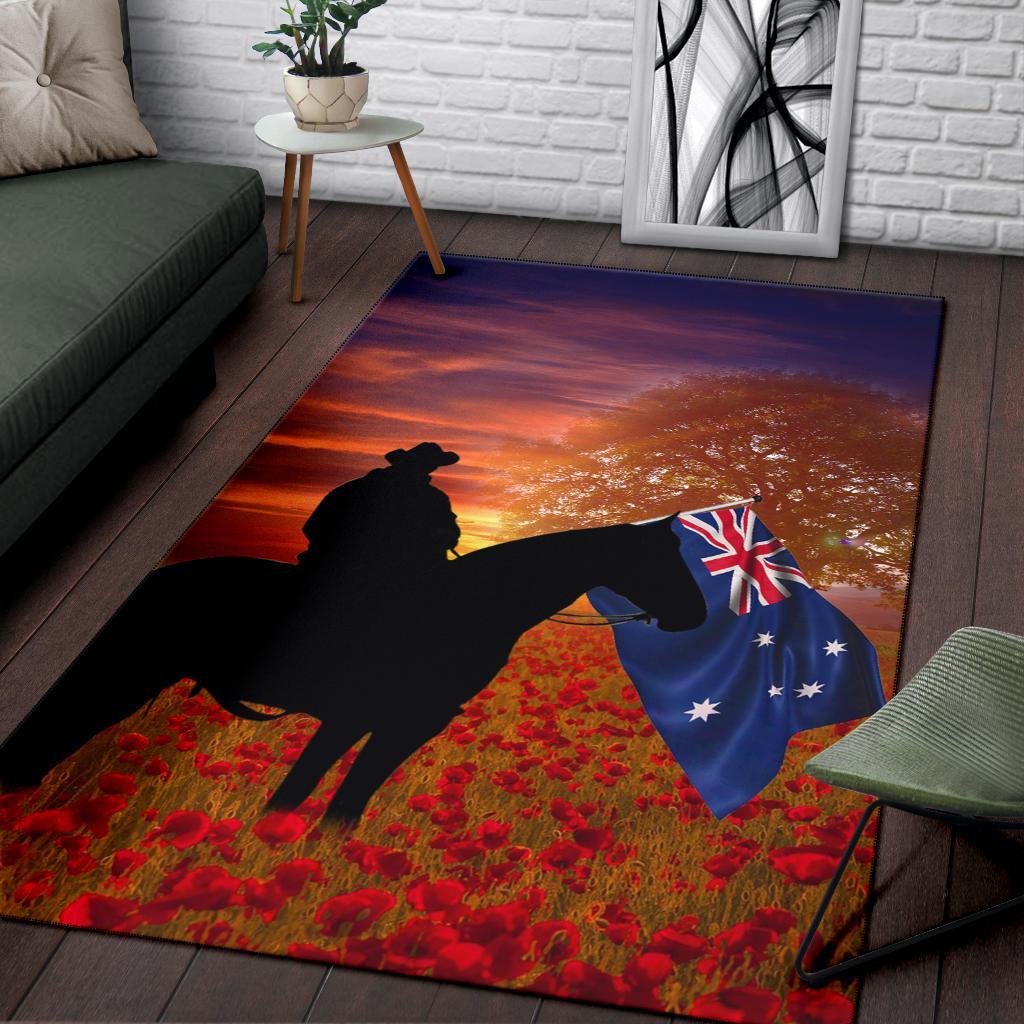 ANZAC Day 2021 Area Rug - Lest We Forget Ver01 - Vibe Hoodie Shop