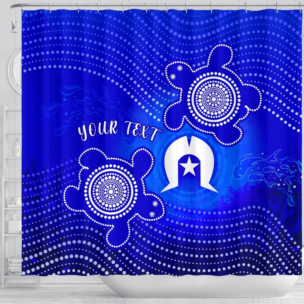 custom-torres-strait-islanders-shower-curtain-torres-symbol-with-indigenous-turtle