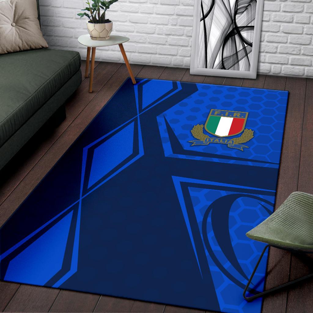 Italy Rugby Area Rug Gli Azzurri Vibes - Vibe Hoodie Shop