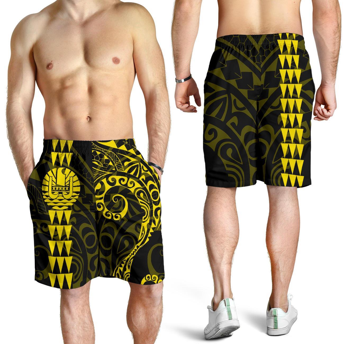 Tahiti Polynesian Men's Short 05 - Vibe Hoodie Shop