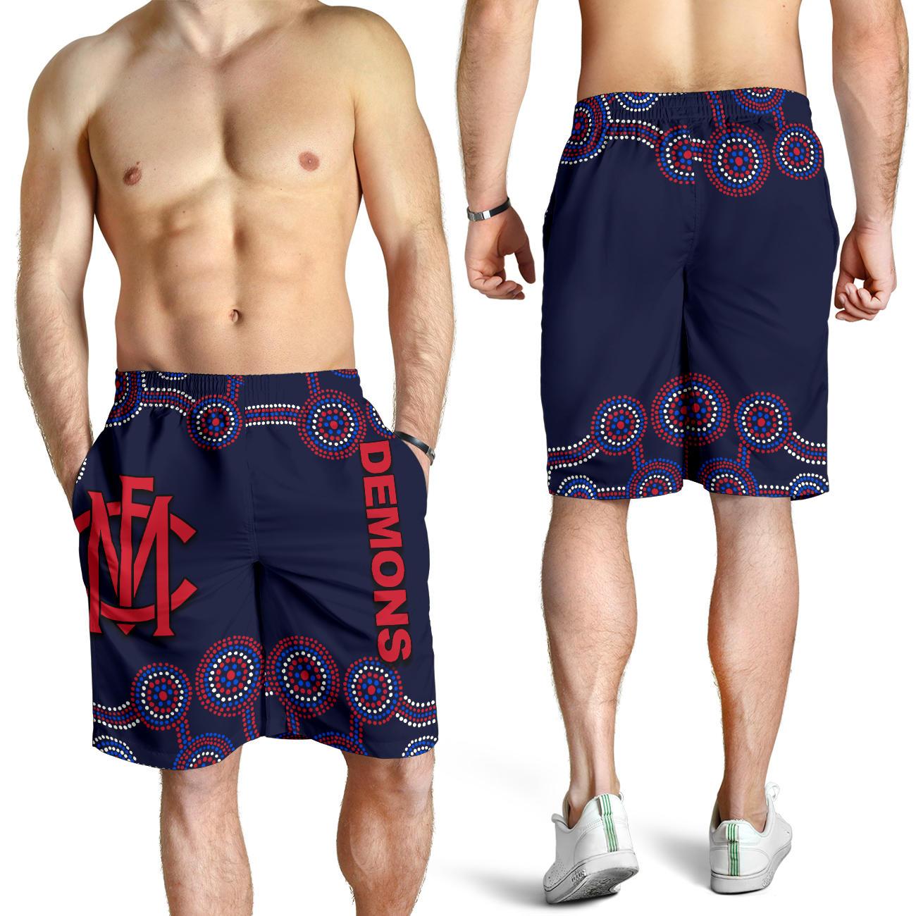 Demons All Over Print Men's Shorts - Vibe Hoodie Shop