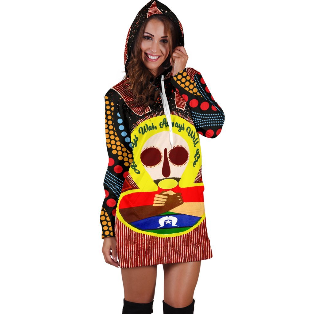 Aboriginal and Torres Strait Islanders Women's Hoodie Dress - NAIDOC Style - Vibe Hoodie Shop