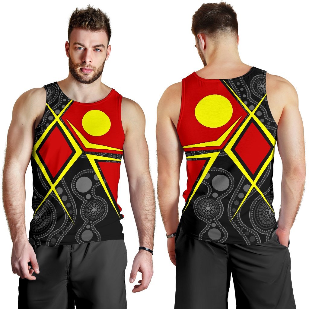 Aboriginal Men's Tank Top - Indigenous Legend - Vibe Hoodie Shop