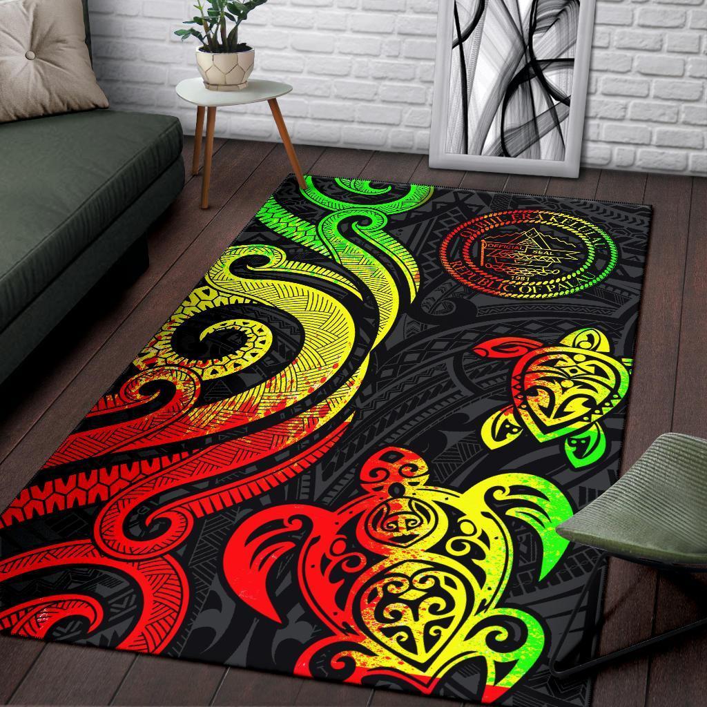 Palau Area Rug - Reggae Tentacle Turtle - Vibe Hoodie Shop