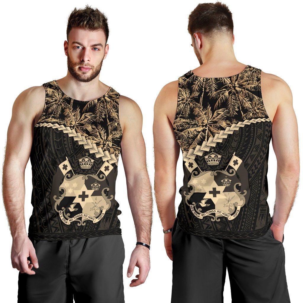 Tonga Men's Tank Top Golden Coconut - Vibe Hoodie Shop