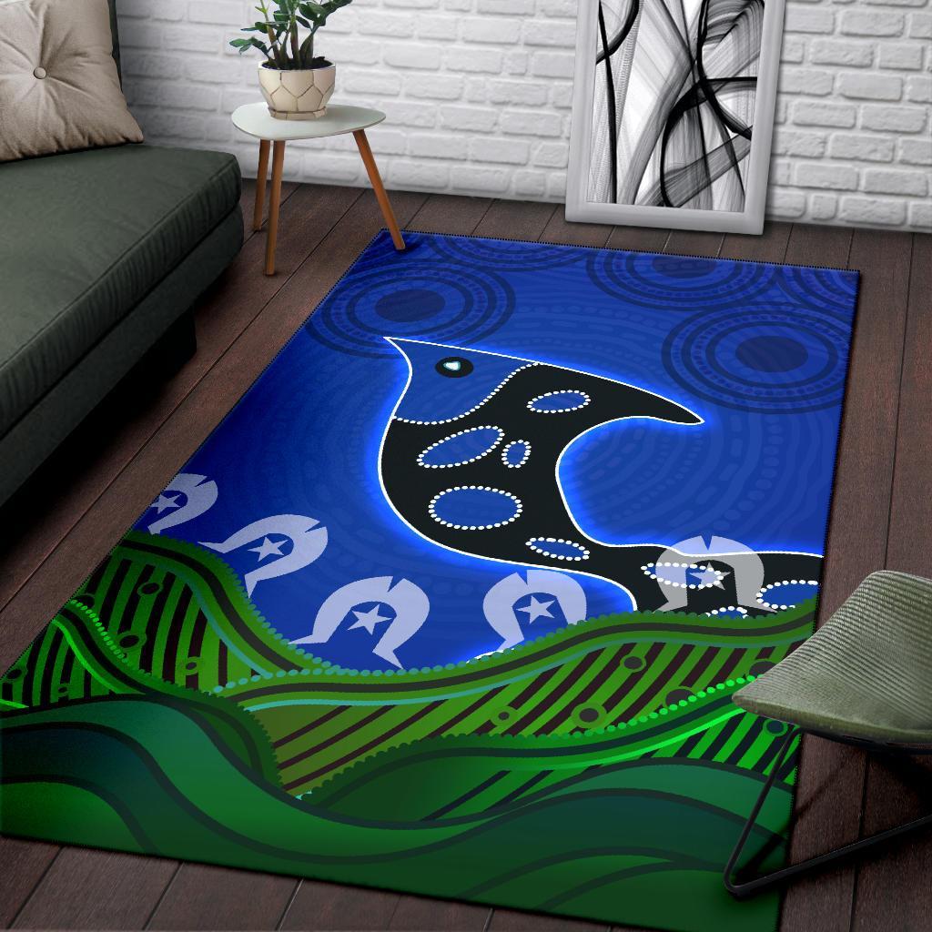 Area Rug - Torres Strait Dot Patterns - Vibe Hoodie Shop