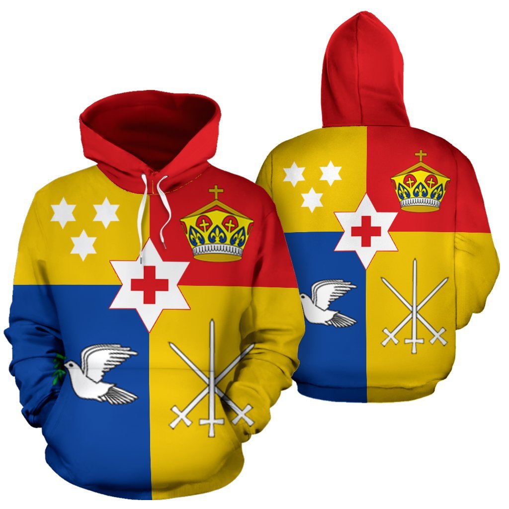 Tonga Hoodie Coat Of Arms Color - Vibe Hoodie Shop