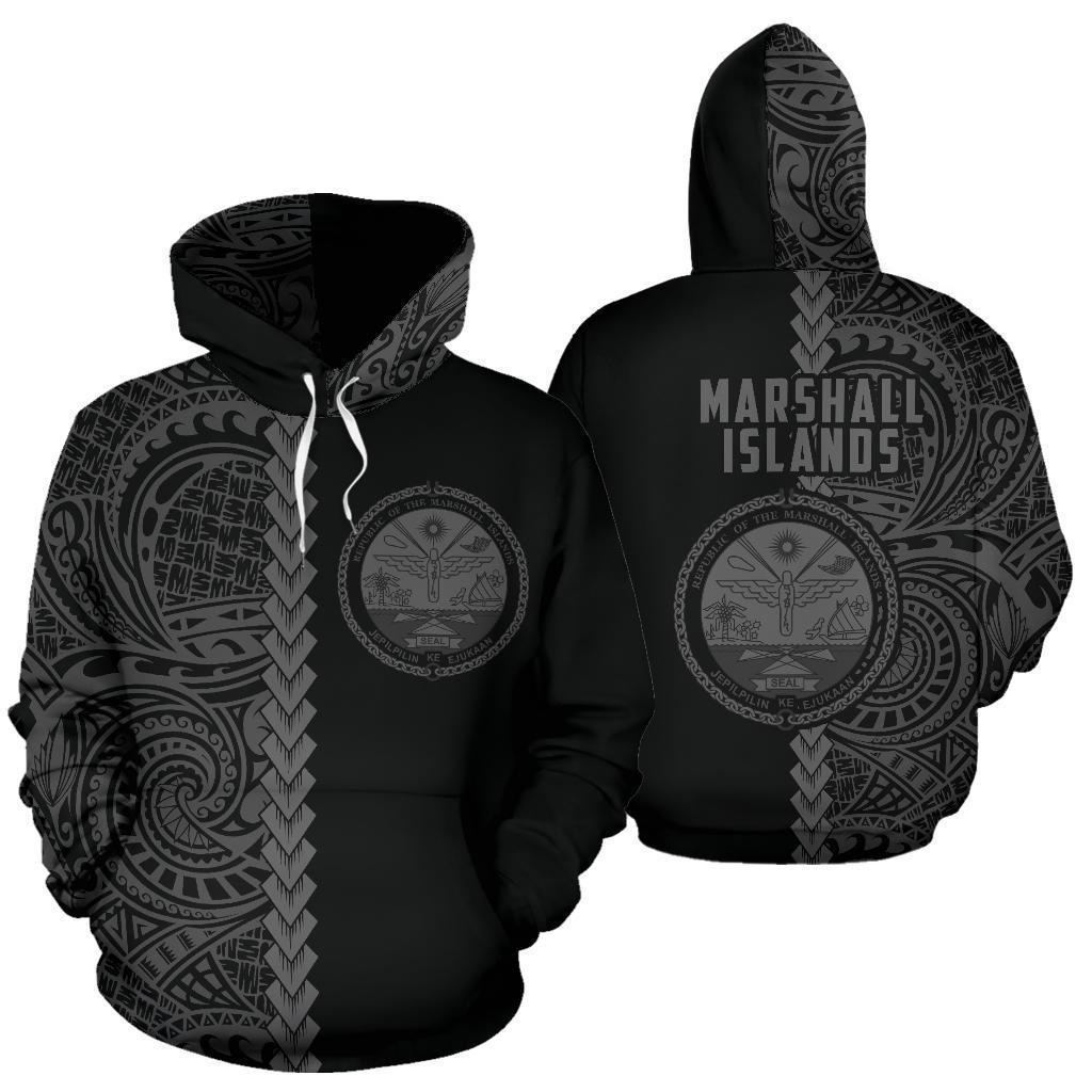 Marshall Islands Hoodie Polynesian - Half Style - Vibe Hoodie Shop