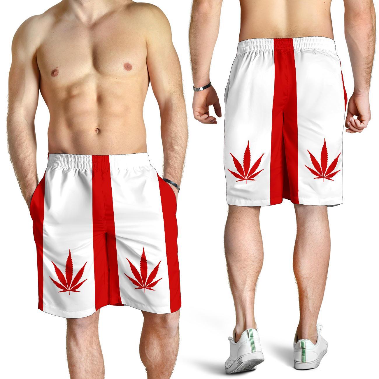 Canada Shorts Weed Flag - Vibe Hoodie Shop