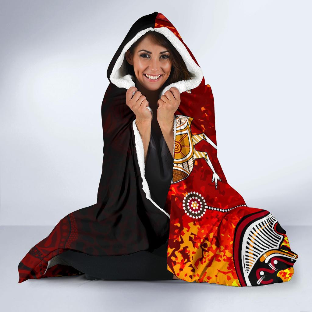aboriginal-hooded-blanket-red-indigenous-flag