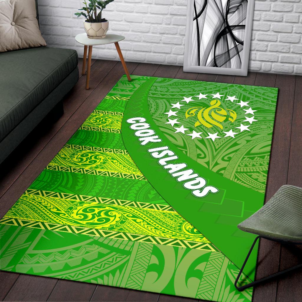 Cook Islands Area Rug Polynesian Victorian Vibes - Vibe Hoodie Shop