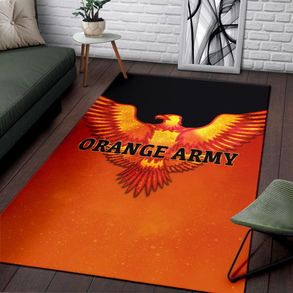 Sunrisers Hyderabad Orange Army Area Rug Cricket Sporty Style - Vibe Hoodie Shop