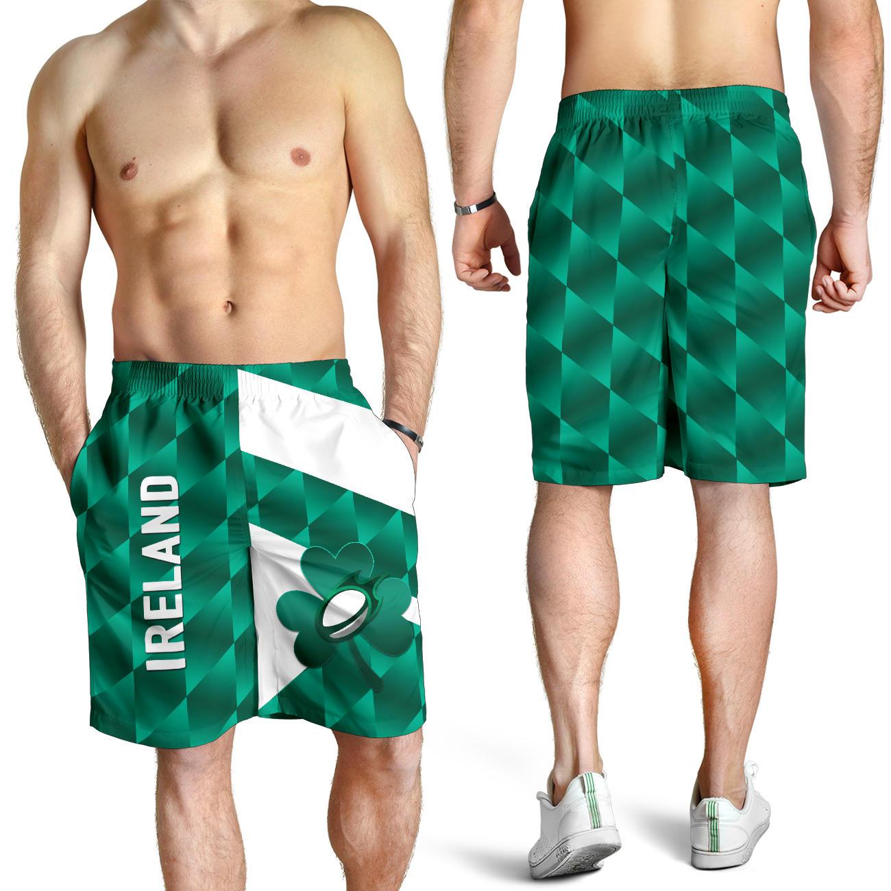 Ireland Rugby Men Shorts Sporty Style - Vibe Hoodie Shop