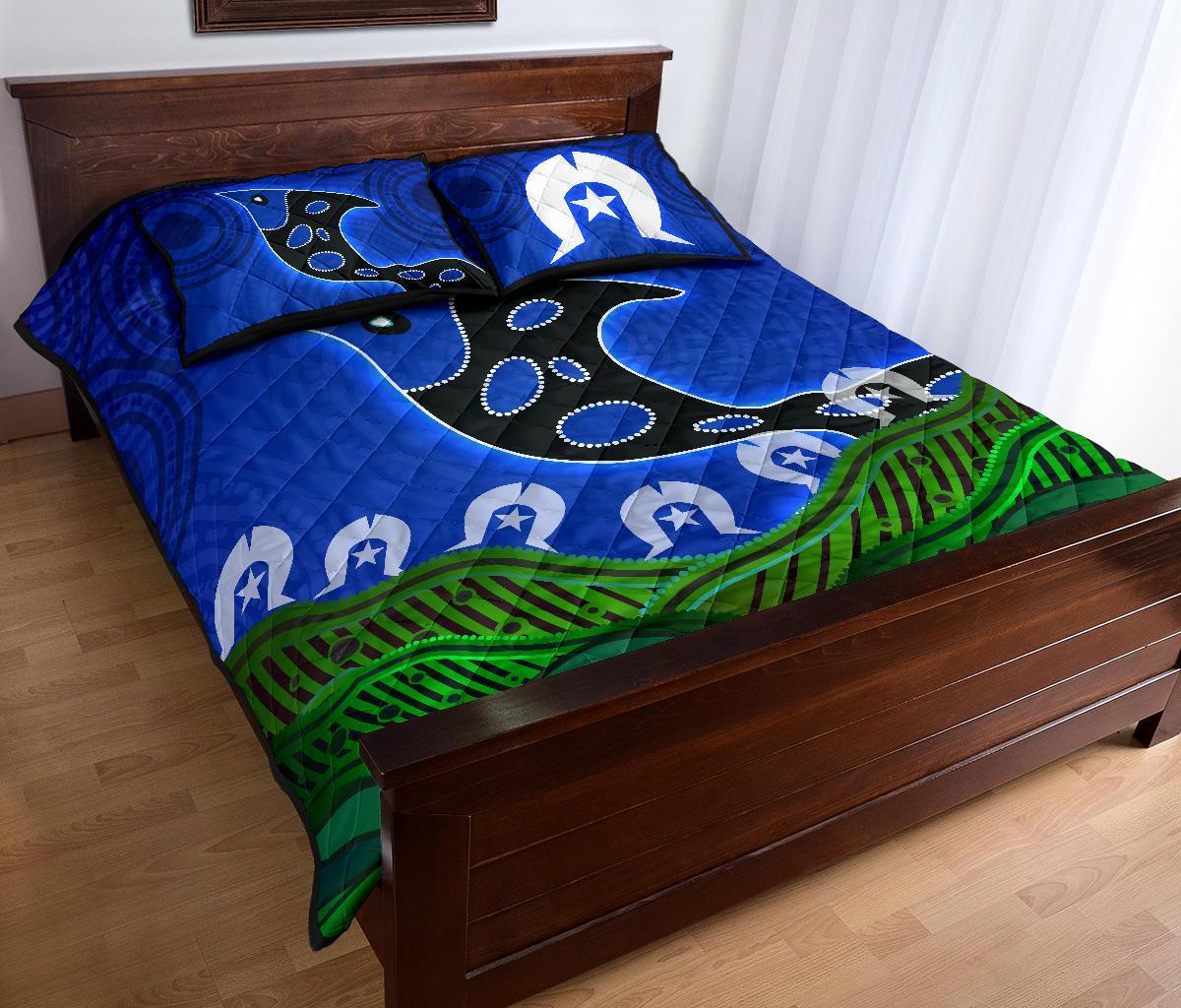 Quilt Bed Set - Torres Strait Dot Patterns - Vibe Hoodie Shop