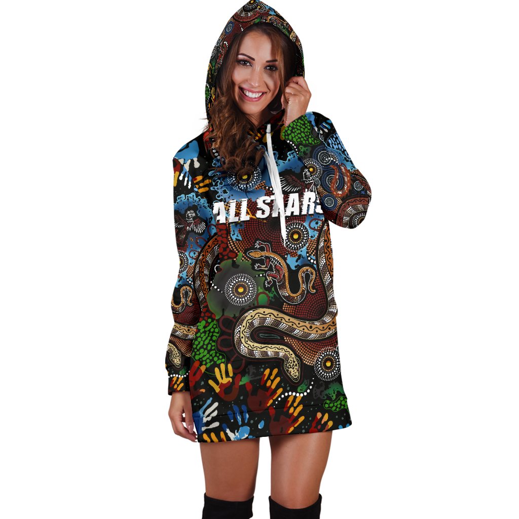 Australia Indigenous Women's Hoodie Dress All Stars - Vibe Hoodie Shop