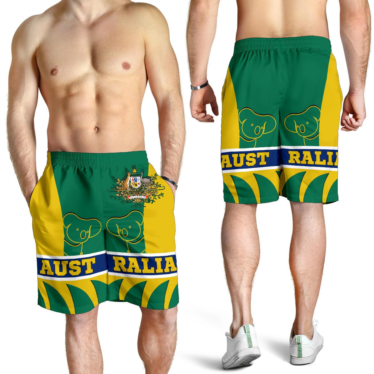 Shorts - Australian Coat Of Arms Short Koala - Men - Vibe Hoodie Shop