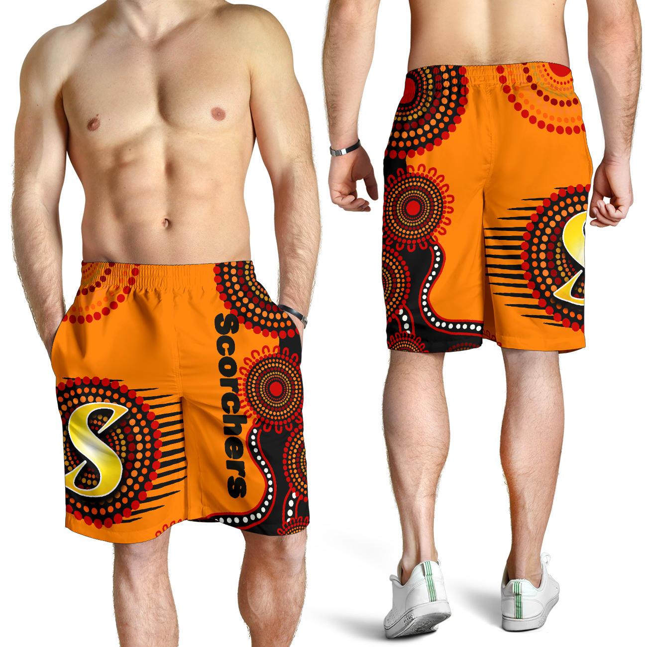 Perth Scorchers All Over Print Men's Shorts - Vibe Hoodie Shop