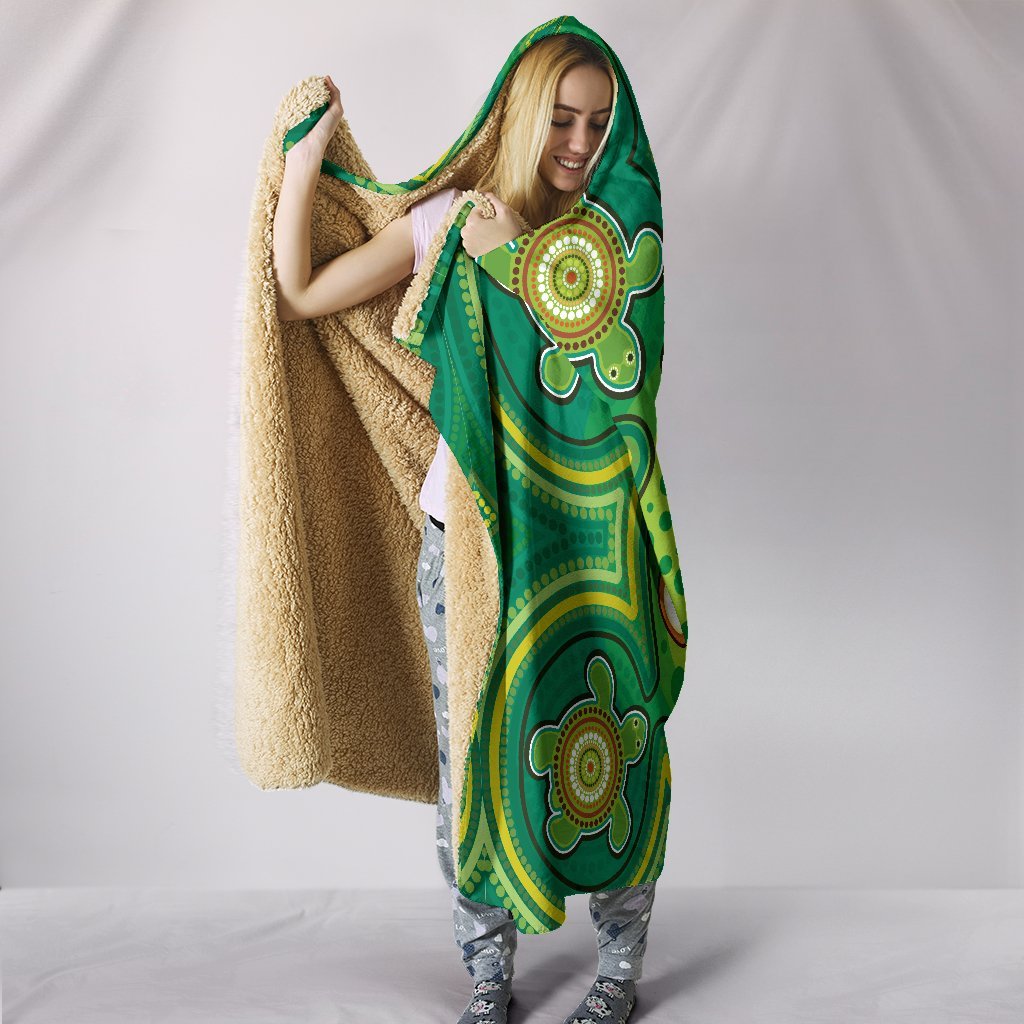 aboriginal-hooded-blanket-indegenous-dot-painting-art