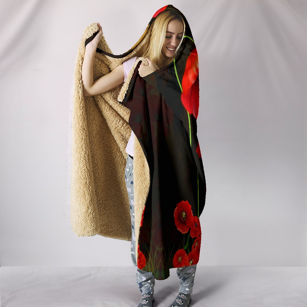 anzac-hooded-blanket-remembrance-poppy-flowers