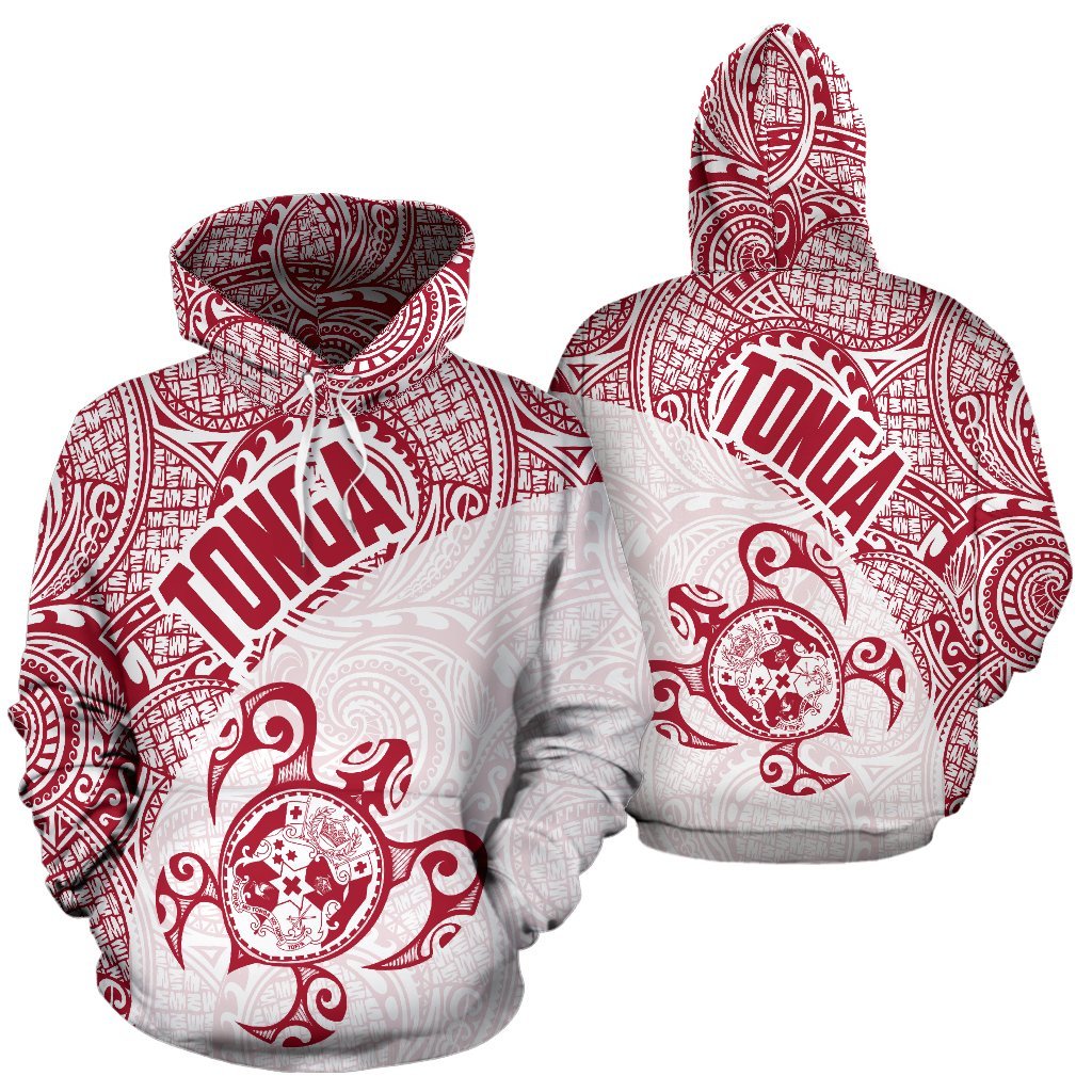 Hoodie Tonga Coat Of Arms Turtle Polynesian Pattern 06 - Vibe Hoodie Shop