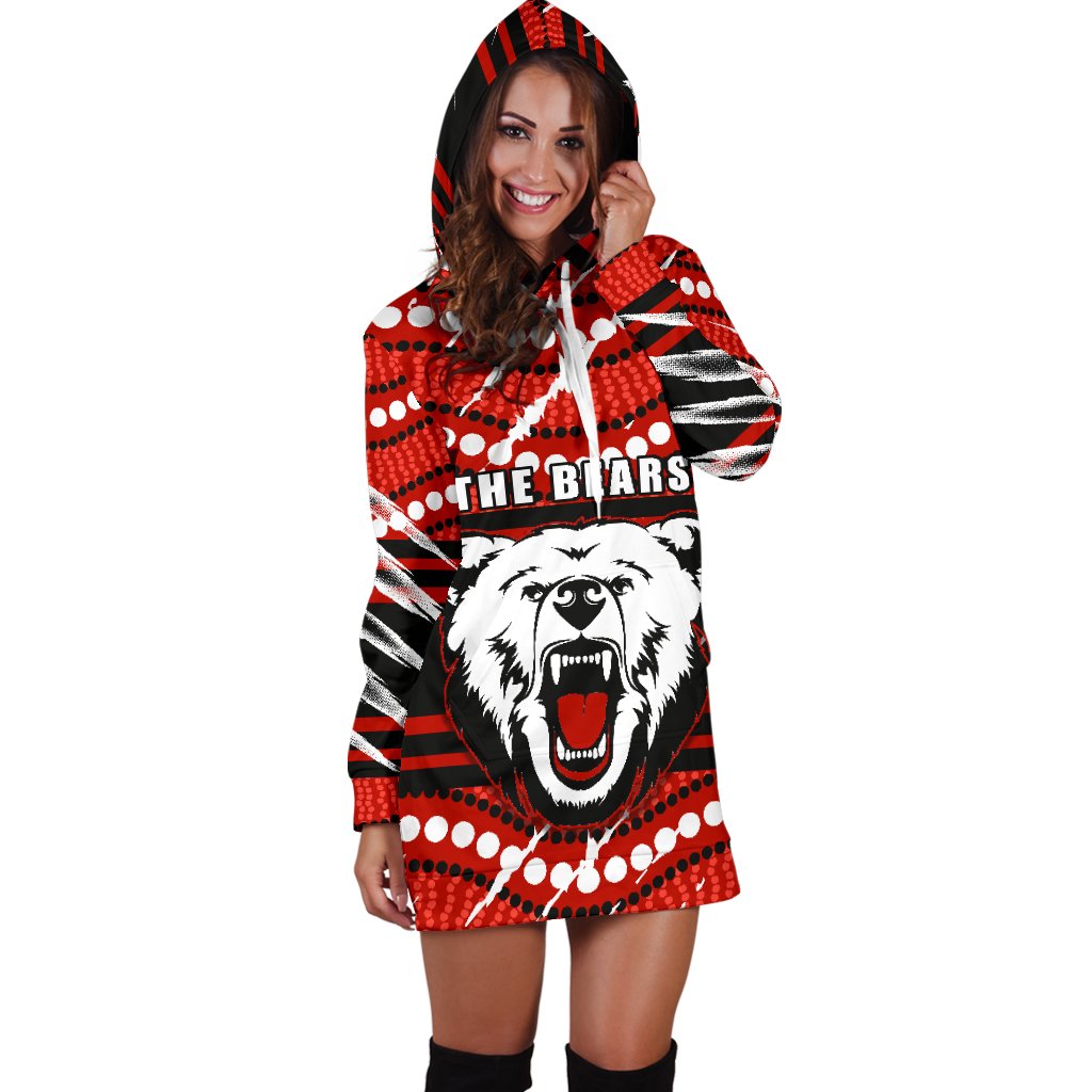 Bears Women Hoodie Dress North Sydney Only - Vibe Hoodie Shop