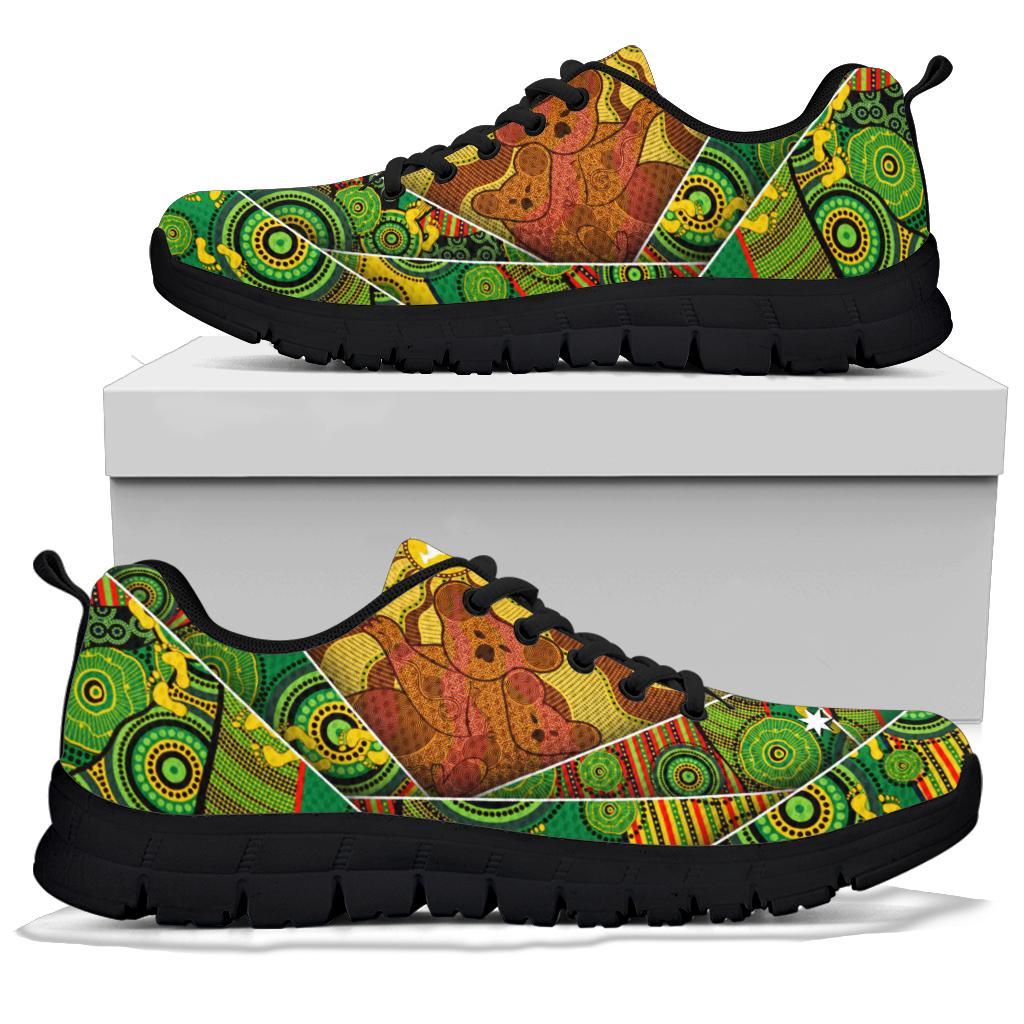 Aboriginal Sneakers - Australia Koala Shoes Indigenous Patterns - Vibe Hoodie Shop