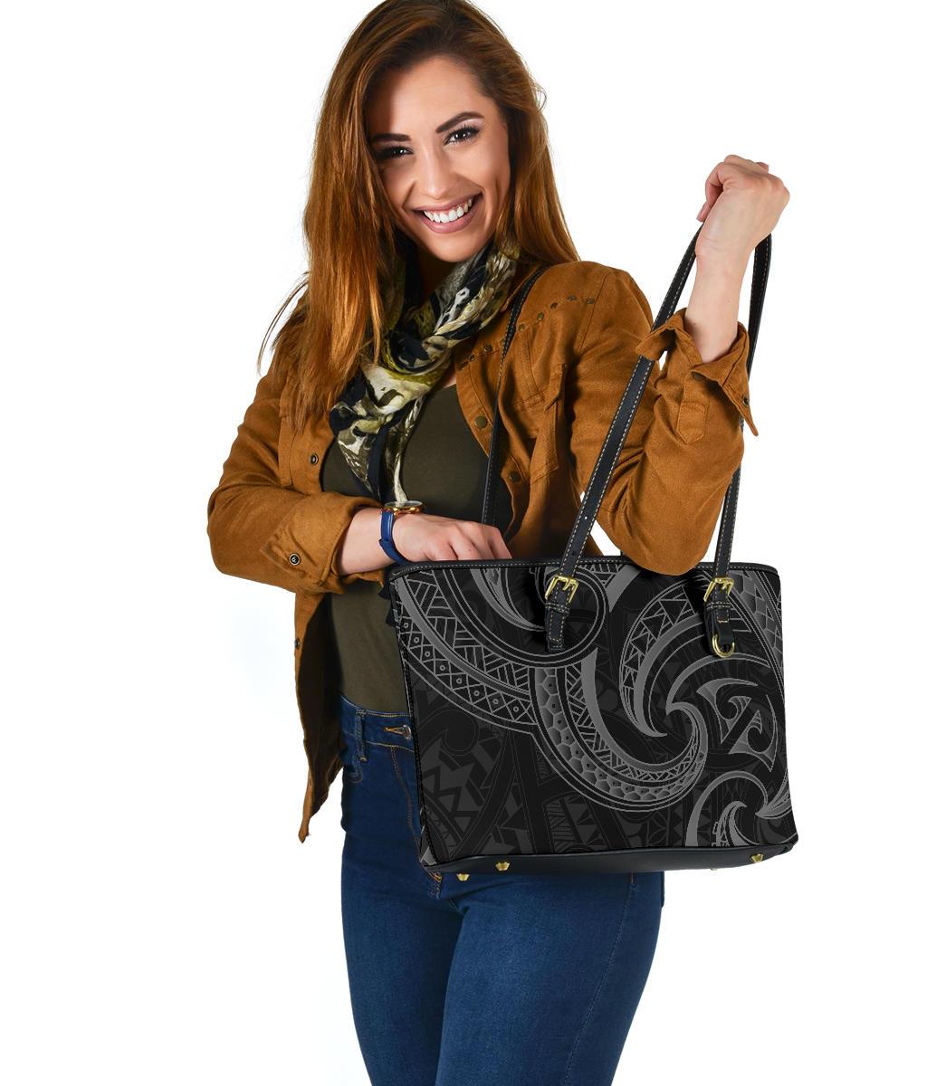 new-zealand-maori-mangopare-small-leather-tote-polynesian-black