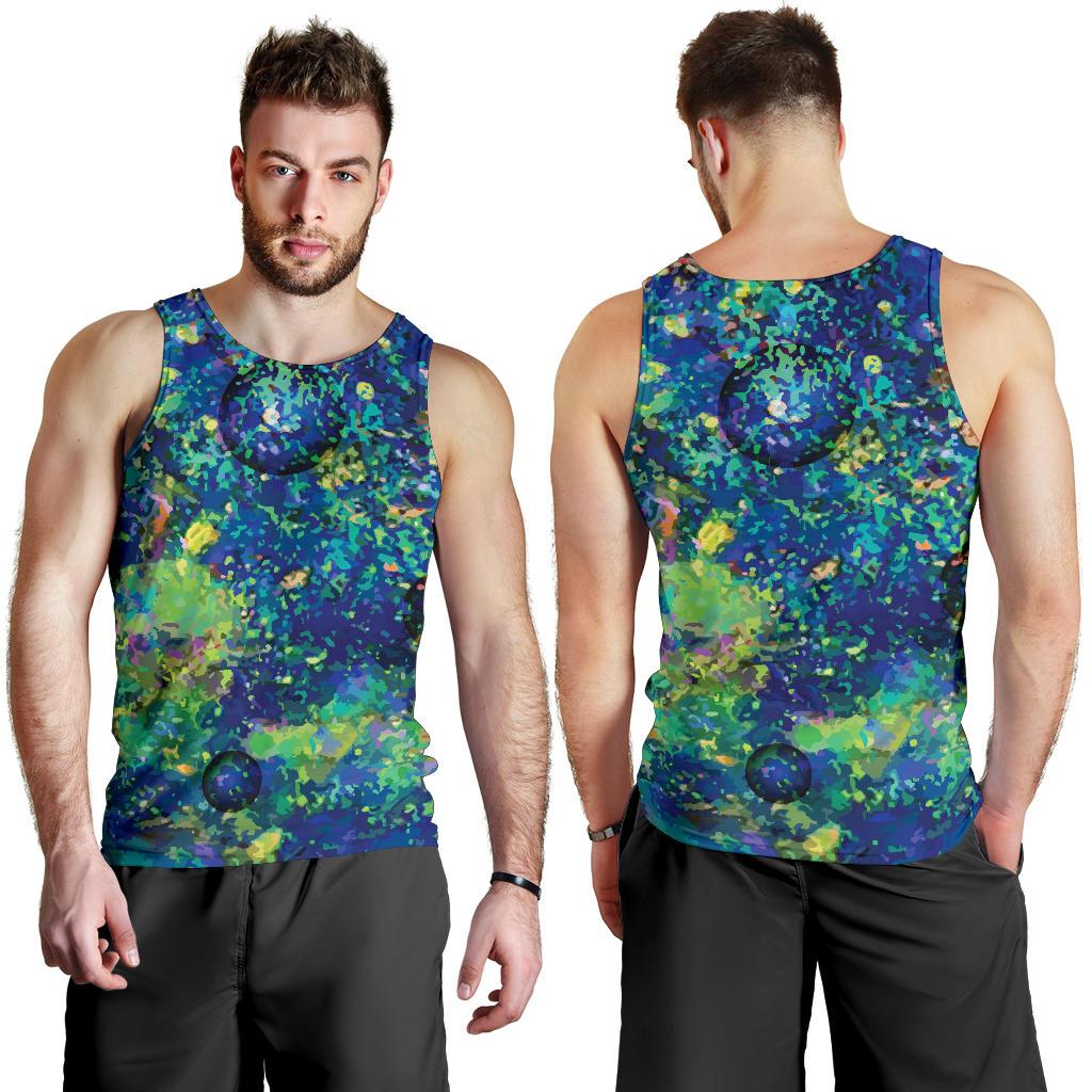 Australia Men Tank Top - Opal Gemstone Mens Tank Color Art - Vibe Hoodie Shop