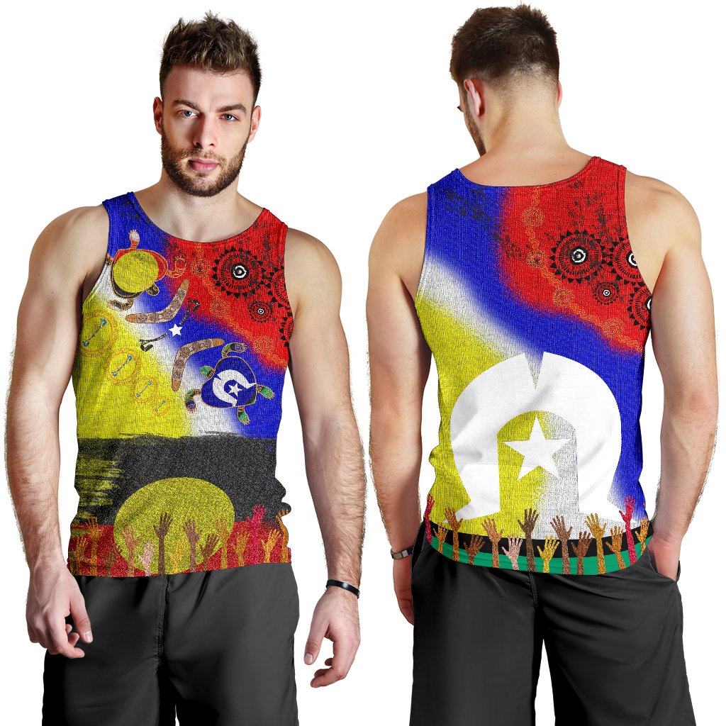 Aboriginal Men's Tank Top - Australia NAIDOC Week 2020 - Vibe Hoodie Shop