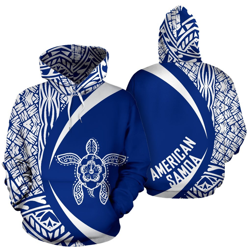 American Samoa Turtle Polynesian Hoodie - Circle Style 07 - Vibe Hoodie Shop