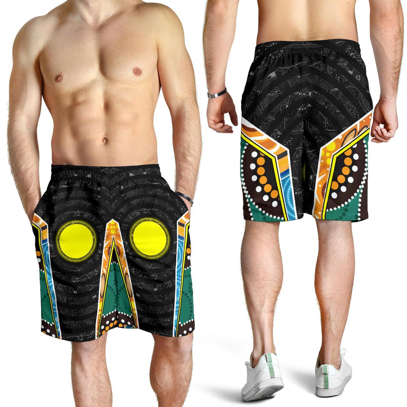 Men's Shorts - Aboriginal Lives Matter Style Tornado - Vibe Hoodie Shop