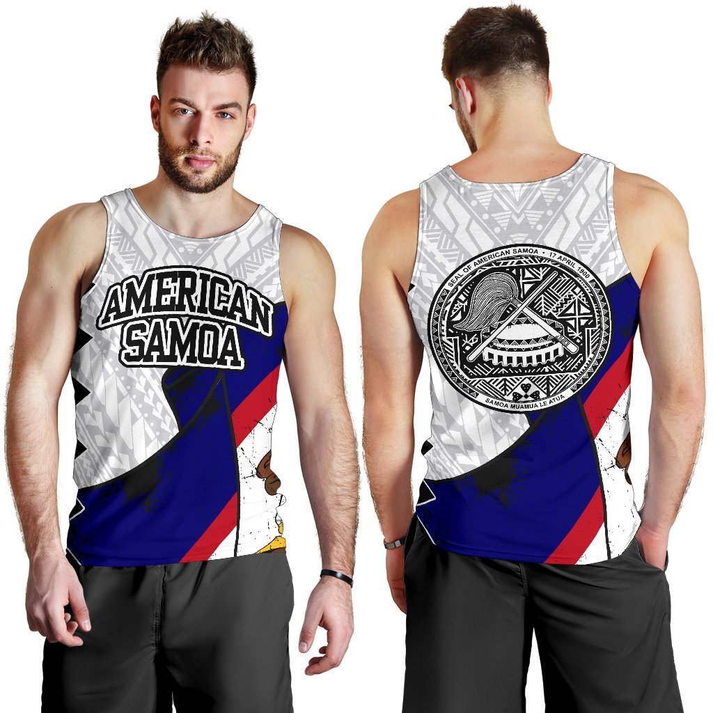 American Samoa Special White Men's Tank Top - Vibe Hoodie Shop