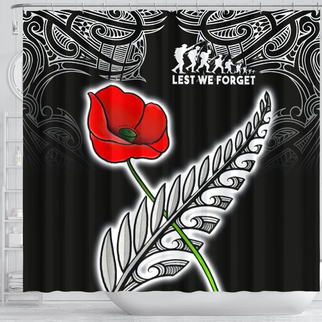 anzac-australia-and-new-zealand-shower-curtain-poppy-fern-lest-we-forget