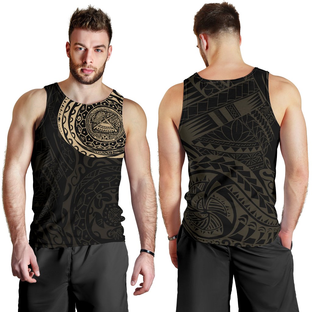 American Samoa Polynesian Tattoo Style Tank Top - Vibe Hoodie Shop