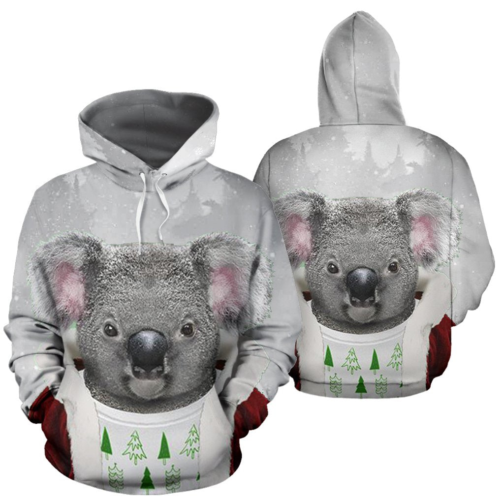 Australia Christmas Hoodie - Koala Hoodie Merry Christmas - All Over Print - Unisex - Vibe Hoodie Shop