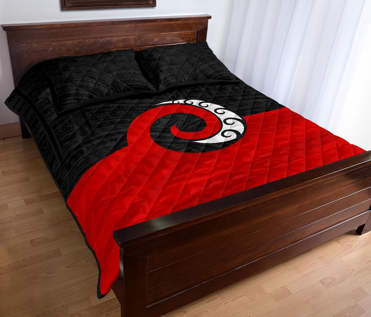 Koru Maori New Zealand Quilt Bed Set - Vibe Hoodie Shop