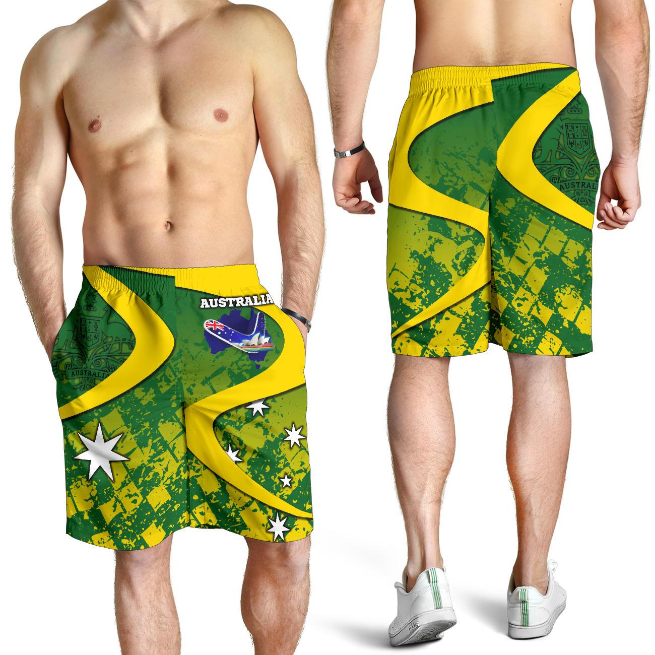 Shorts - Australia National Color Shorts - Men - Vibe Hoodie Shop