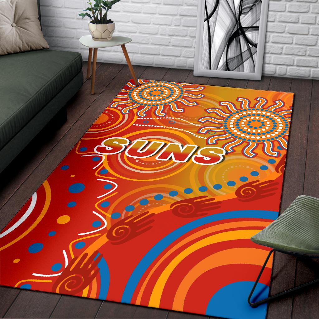 Suns Area Rug Sun Indigenous Gold Coast - Vibe Hoodie Shop