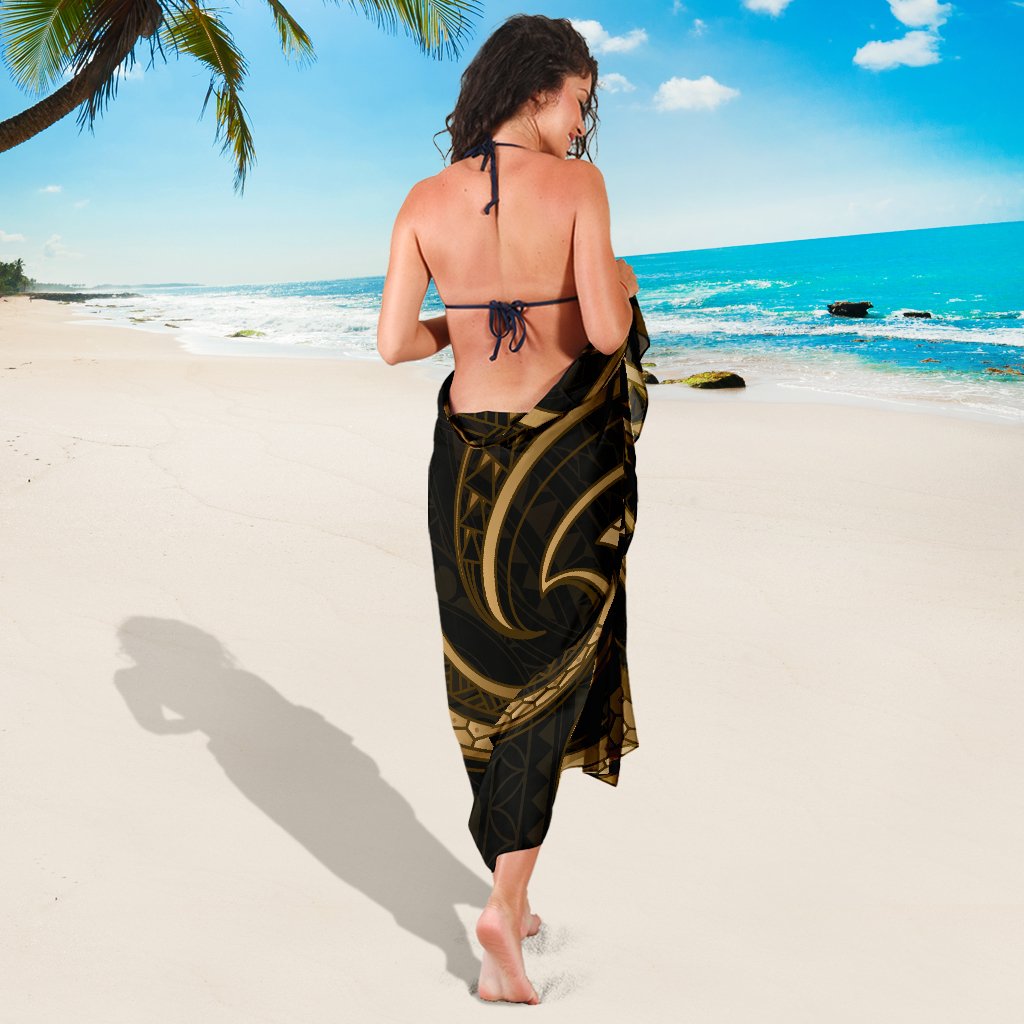 New Zealand Maori Mangopare Sarong Polynesian - Gold - Vibe Hoodie Shop