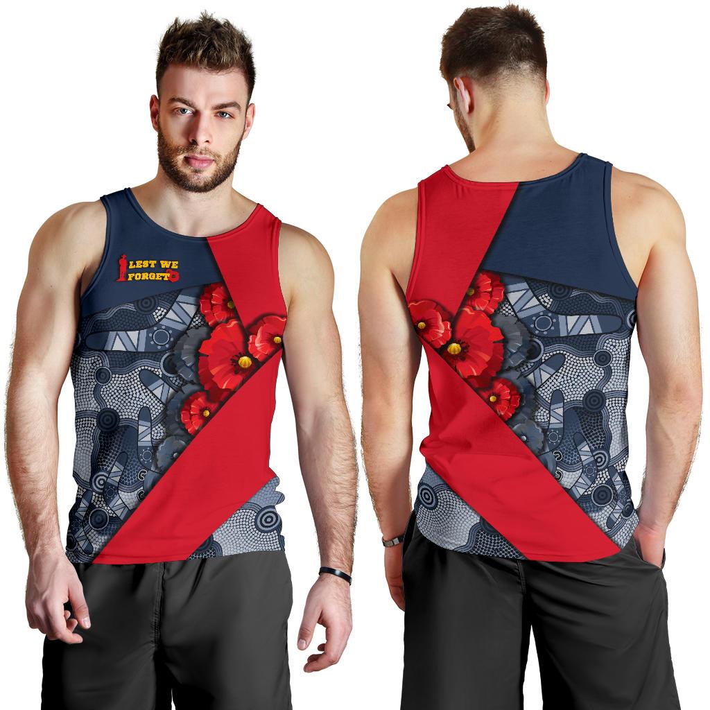 Aboriginal Tank Top (Men) , ANZAC Day - Vibe Hoodie Shop