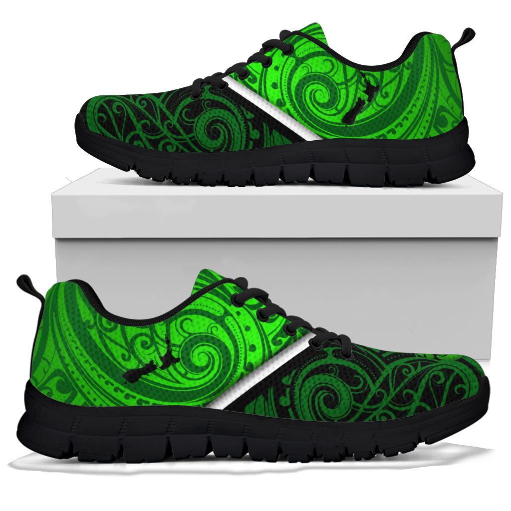 New Zealand Maori Rugby Sneakers Pride Version - Green - Vibe Hoodie Shop