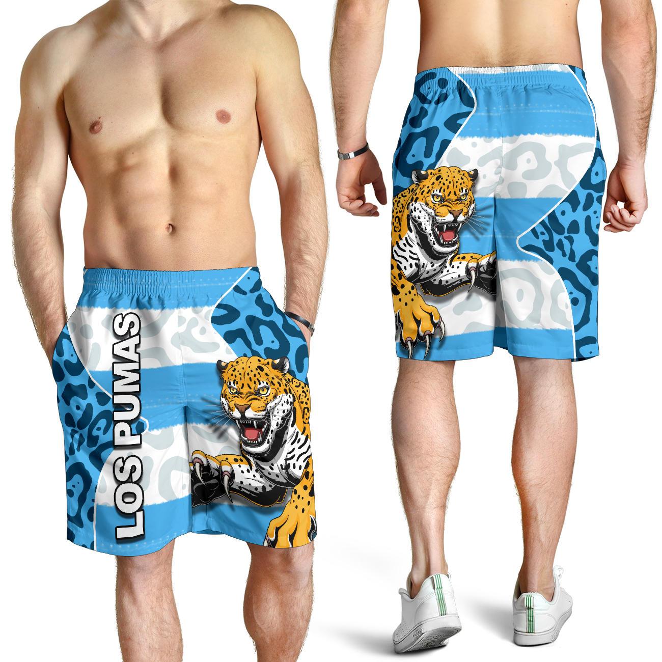 Argentina All Over Print Men's Shorts Jaguar - Vibe Hoodie Shop