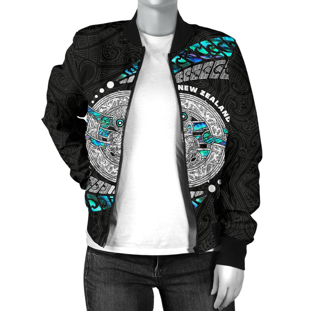 Maori New Zealand Women's Bomber Jacket Hei Tiki Sport Style - Vibe Hoodie Shop